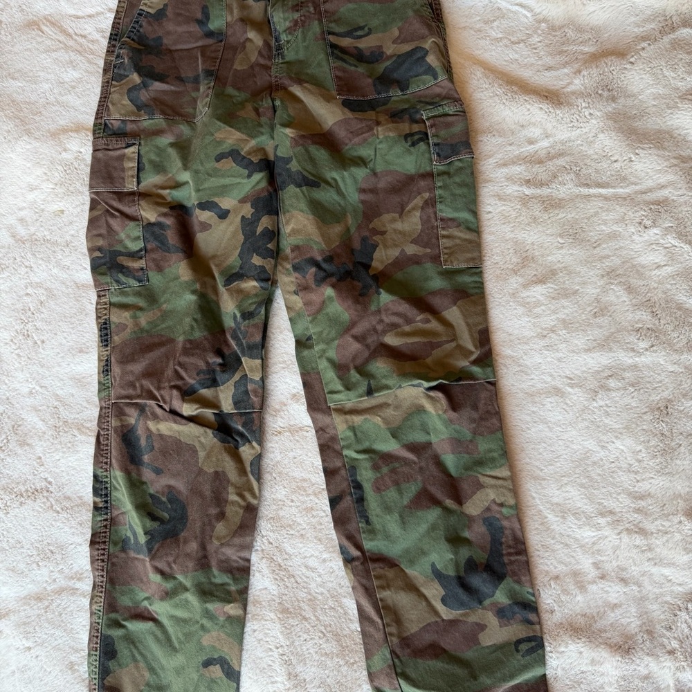 Hudson Jeans Green and Brown Camouflage Pants